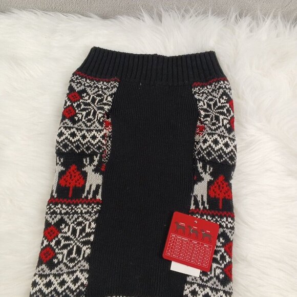 NWT CHARTER CLUB Christmas Dog Sweater XL Cotton Blend Multicolor - Picture 6 of 11